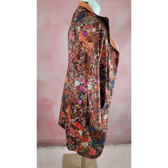 ROSSI ROMA FANCY Multicolor  COAT JACKET design Large NWT  Made in Italy Jewelry - Picture 6 of 13